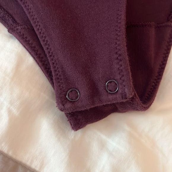 Aritzia Bodysuit Purple mauve red - ish wilfred thick material - Picture 3 of 4